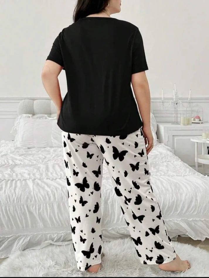 Butter Fly Printed Nightsuit