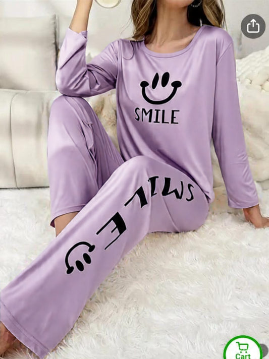 Smile Printed Nightsuirt