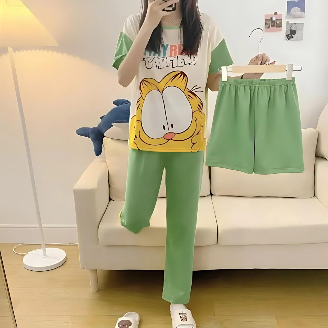 HELLO KITTYS PACK OF 3 SLEEP WEAR ( SHORTS PAJAMA & T-SHIRT)