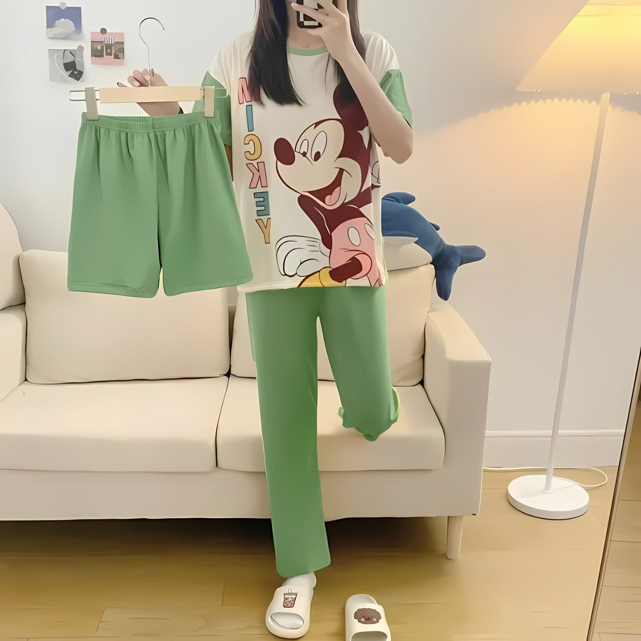 HELLO KITTYS PACK OF 3 SLEEP WEAR ( SHORTS PAJAMA & T-SHIRT)