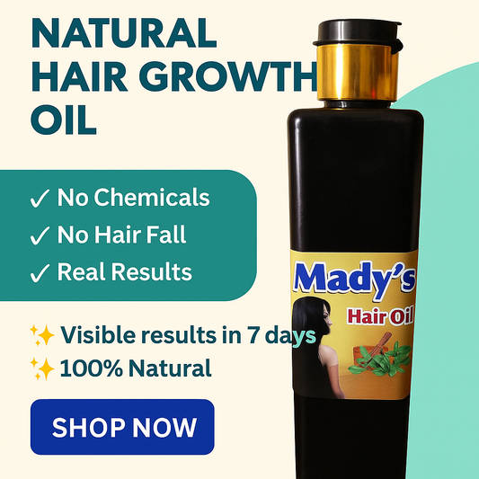 100% Organic Hair Growth Oil — made with pure herbal ingredients 🌿