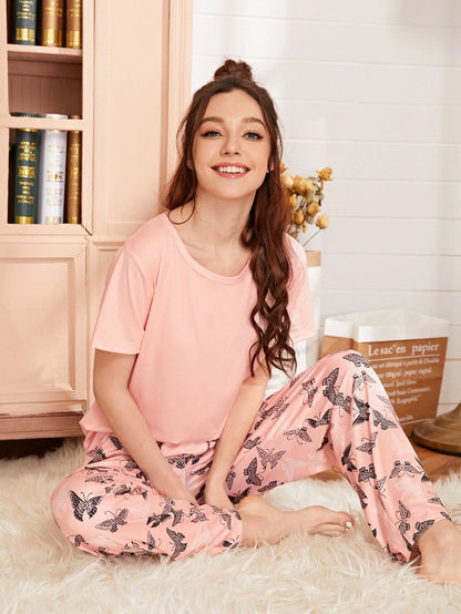 All over butterfly Woman Pajama Set - AL TAQWA