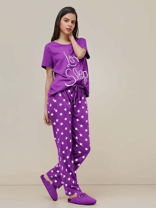Love In Sleep Ladies Printed Nightsuit