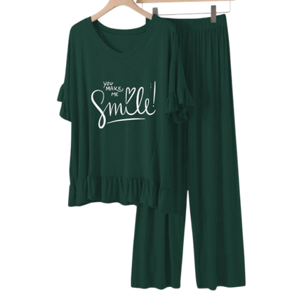 Bottle Green Frock Flapper style Loungewear - AL TAQWA