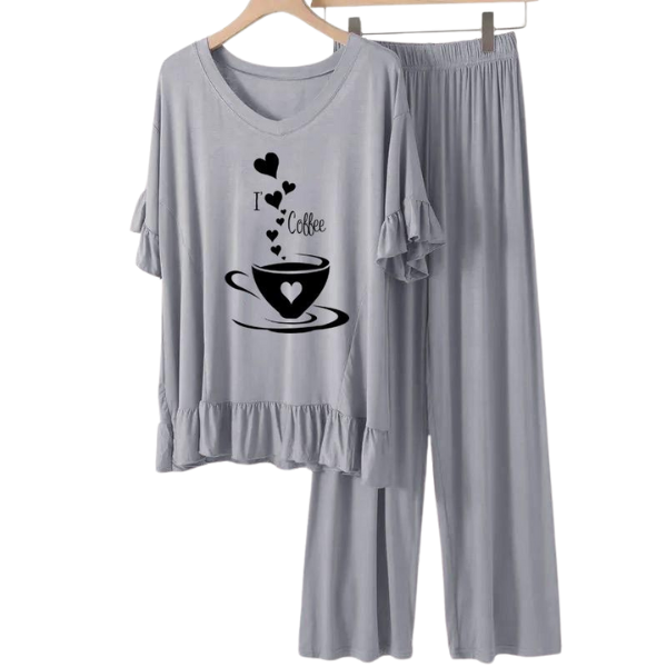 Grey frock flapper style Loungewear - AL TAQWA