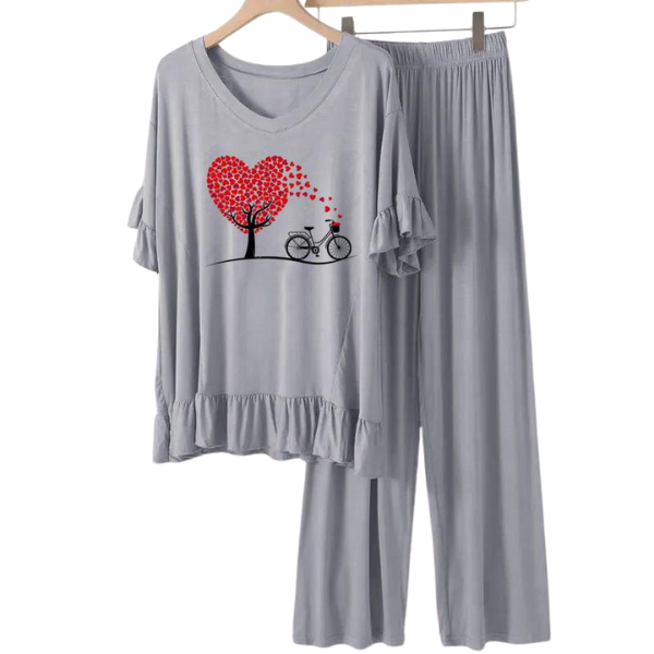 Grey frock flapper style Loungewear - AL TAQWA