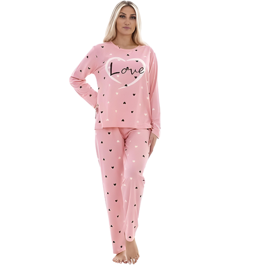 Pink Love Women Nightsuit PJ - AL TAQWA