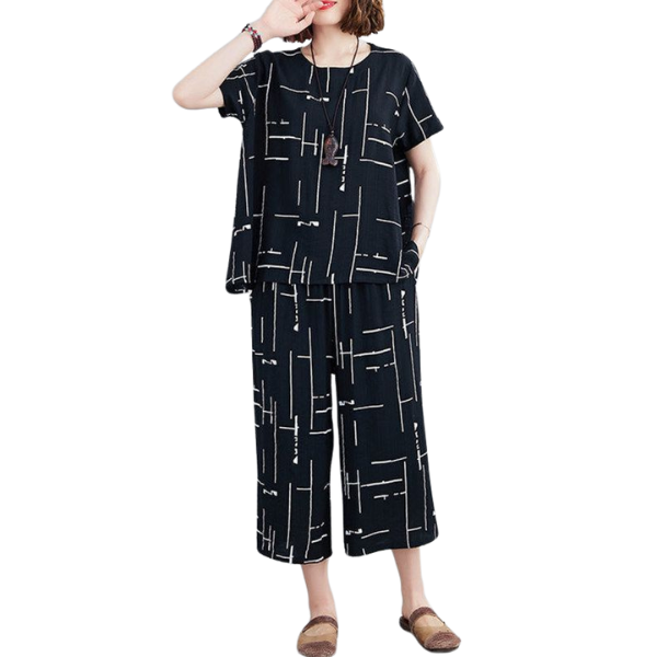 Printed Capri PJ Nightsuit - AL TAQWA