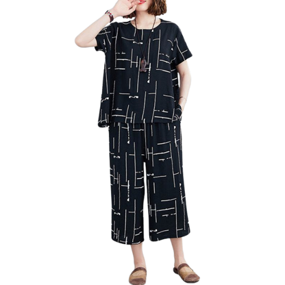 Printed Capri PJ Nightsuit - AL TAQWA