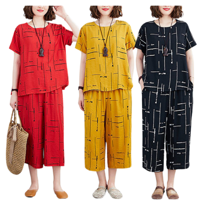 Printed Capri PJ Nightsuit - AL TAQWA