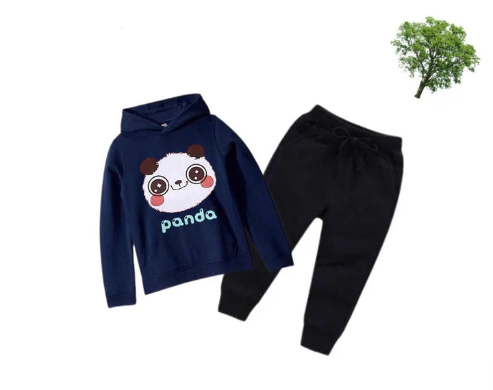 Panda Printed Kids Hoodie Set