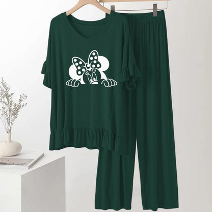 Bottle Green Frock Flapper style Loungewear - AL TAQWA