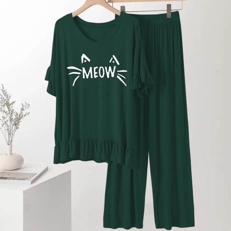 Bottle Green Frock Flapper style Loungewear - AL TAQWA