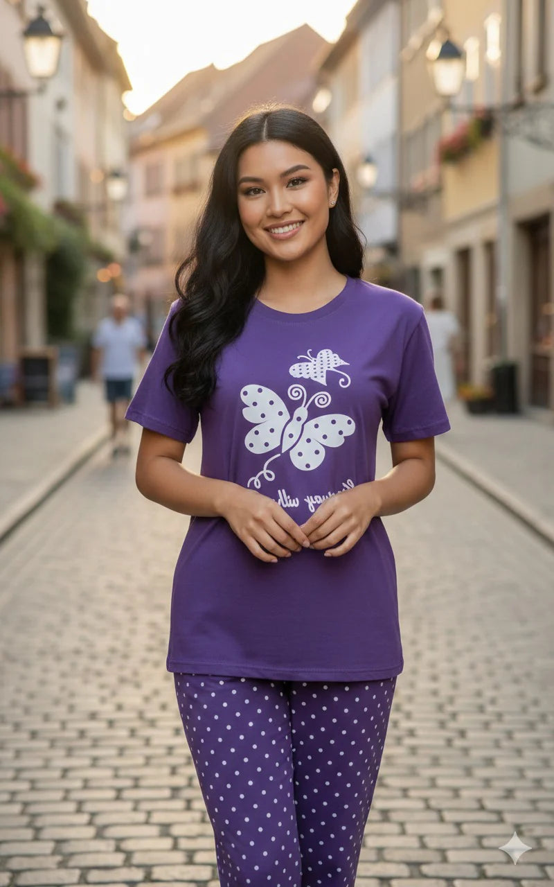 ButterFly Printed Nightsuit