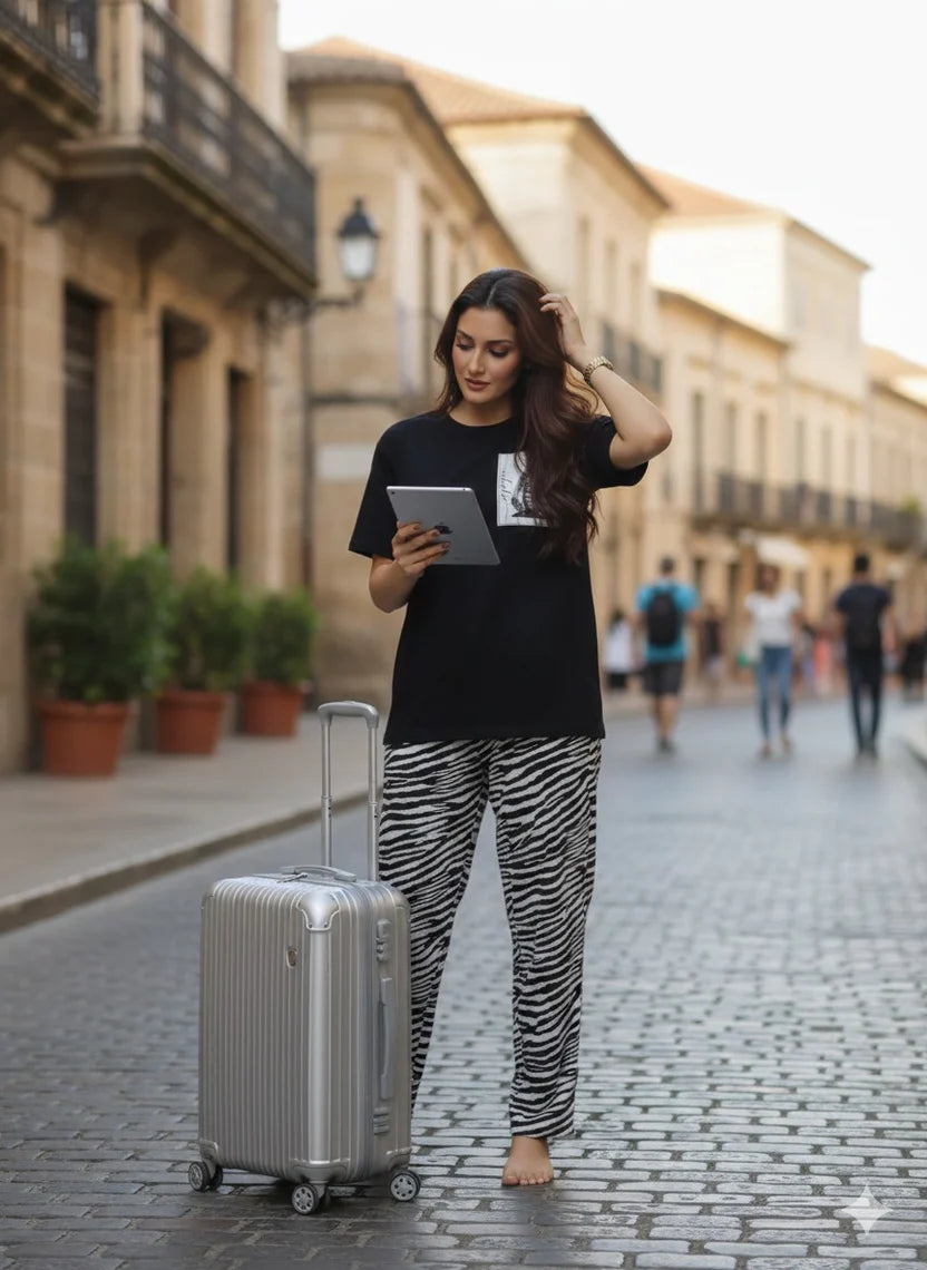 Zebra Printed Nightsuit