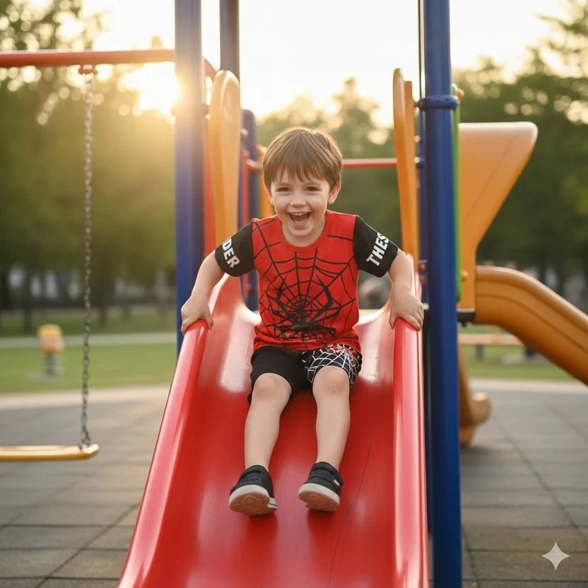 Black Spider Kids Wear